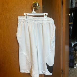 White Nike shorts mens size medium